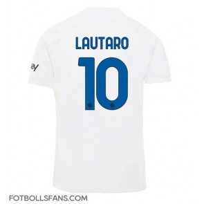 Inter Milan Lautaro Martinez #10 Replika Bortatröja 2023-24 Kortärmad